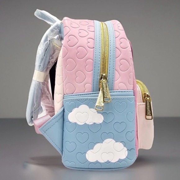 NEW Loungefly Disney Winnie the Pooh EEYORE Hearts Balloons Pink Backpack Bag - Picture 4 of 7